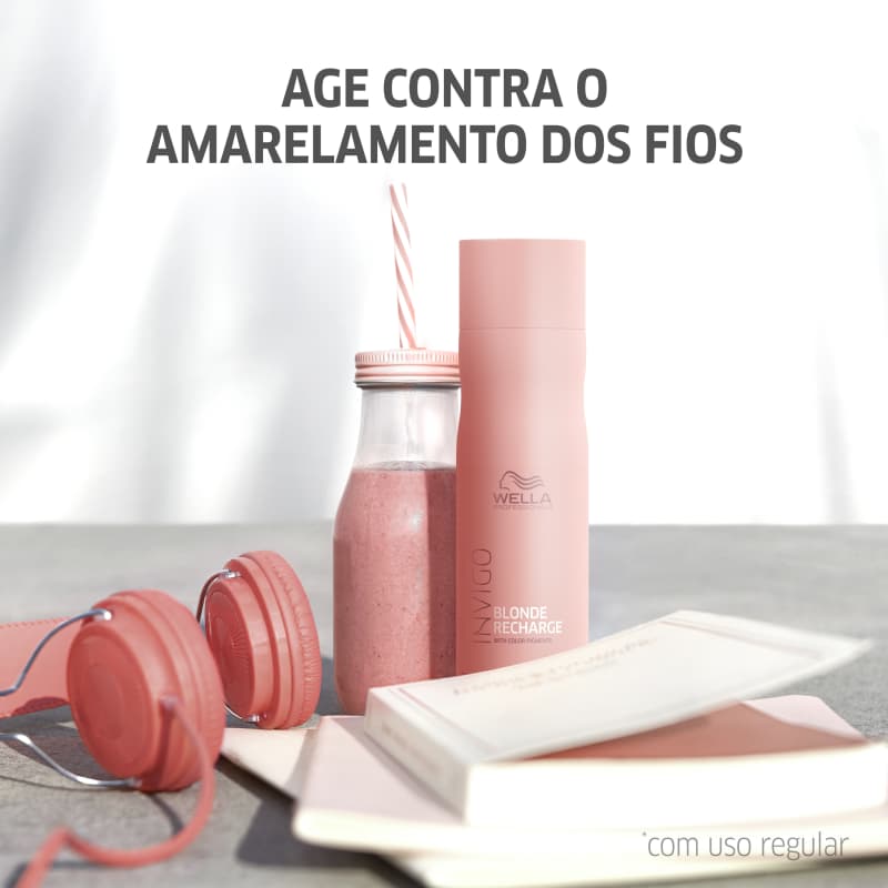 Wella Professionals Invigo Blonde Recharge - Shampoo Desamarelador 250ml - Imagem 151